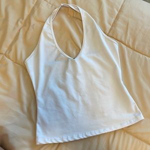 Shein white halter top